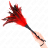 Kink - Plumes De Poulet Tickle En Forme De Corne Rouge 36 Cm